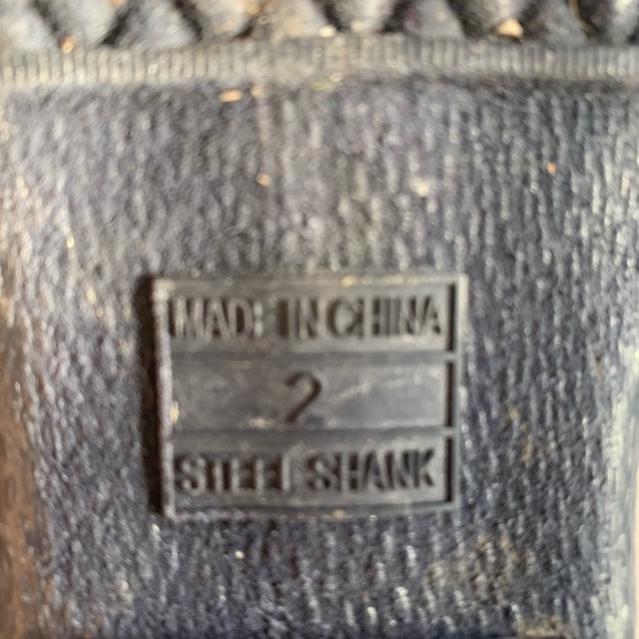 Stevies Kids Sz 2 Navy Brown Duck Boots - Picture 5 of 5